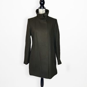 Cole Haan Women's Wool Blend Brown Twill Topper Jacket